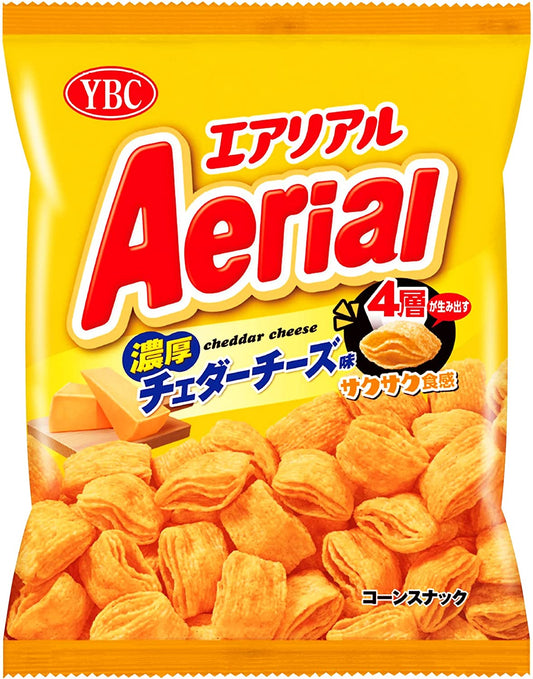 Japanese Snack Cheddar Cheese Corn Chips AERIAL Puffed Food Powder YAMAZAKI 70g