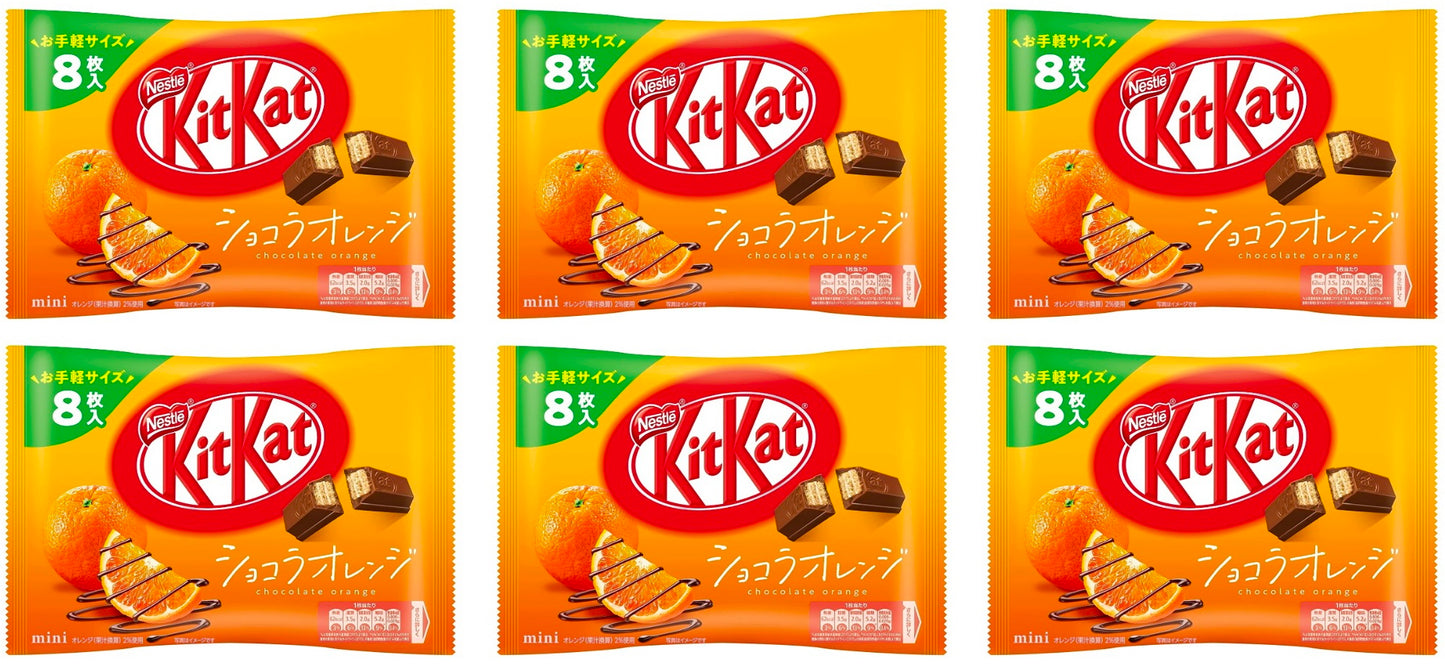 Japanese KitKat Orange Chocolate Crispy Biscuits Candy Sweet Wafers Nestle 102g