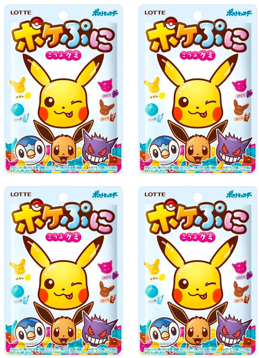 Japanese Pokemon Gummy Pikachu Candy Cola Soda Lemon Sweet Snack Food LOTTE 80g