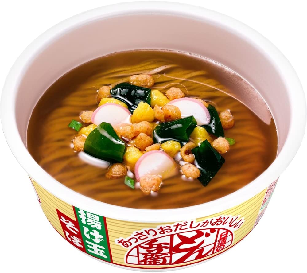 NISSIN Donbei Soba Noodles Tempura Bits Soy Sauce Soup Instant Cup Japanese 70g