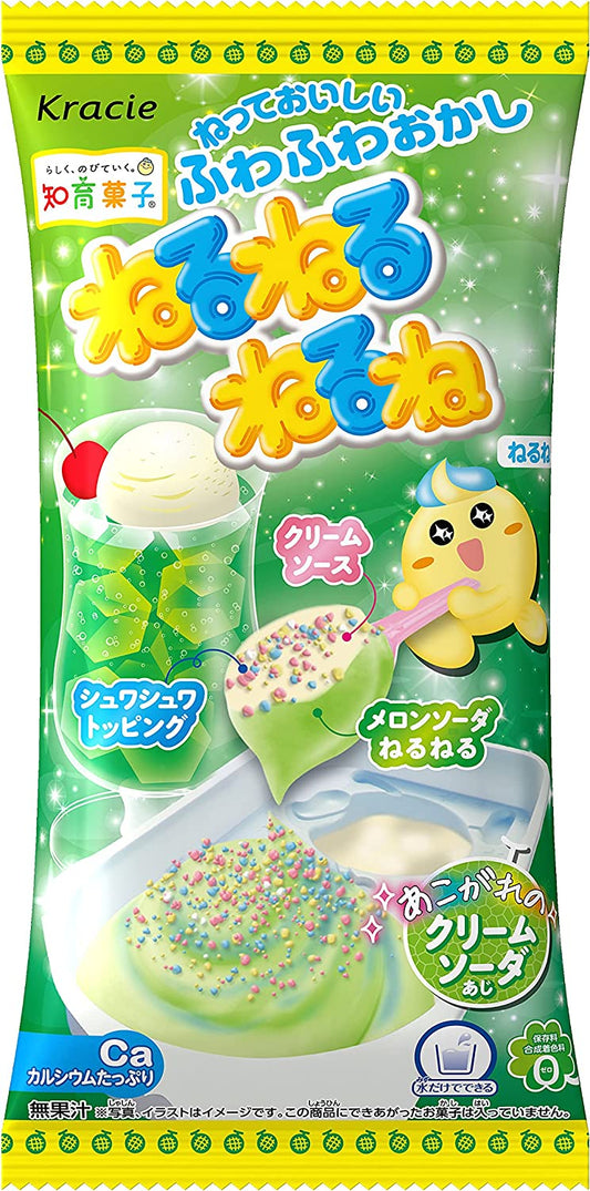 Japanese Nerunerunerune Cream Soda Melon Pop Sauce Snack Candy Sweet Cracie 21g