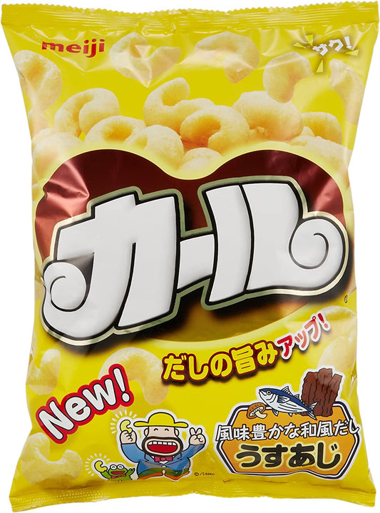 Japanese Snack KARL Lightly Salted Puffed Corn Food Chips Non Fried MEIJI 68g