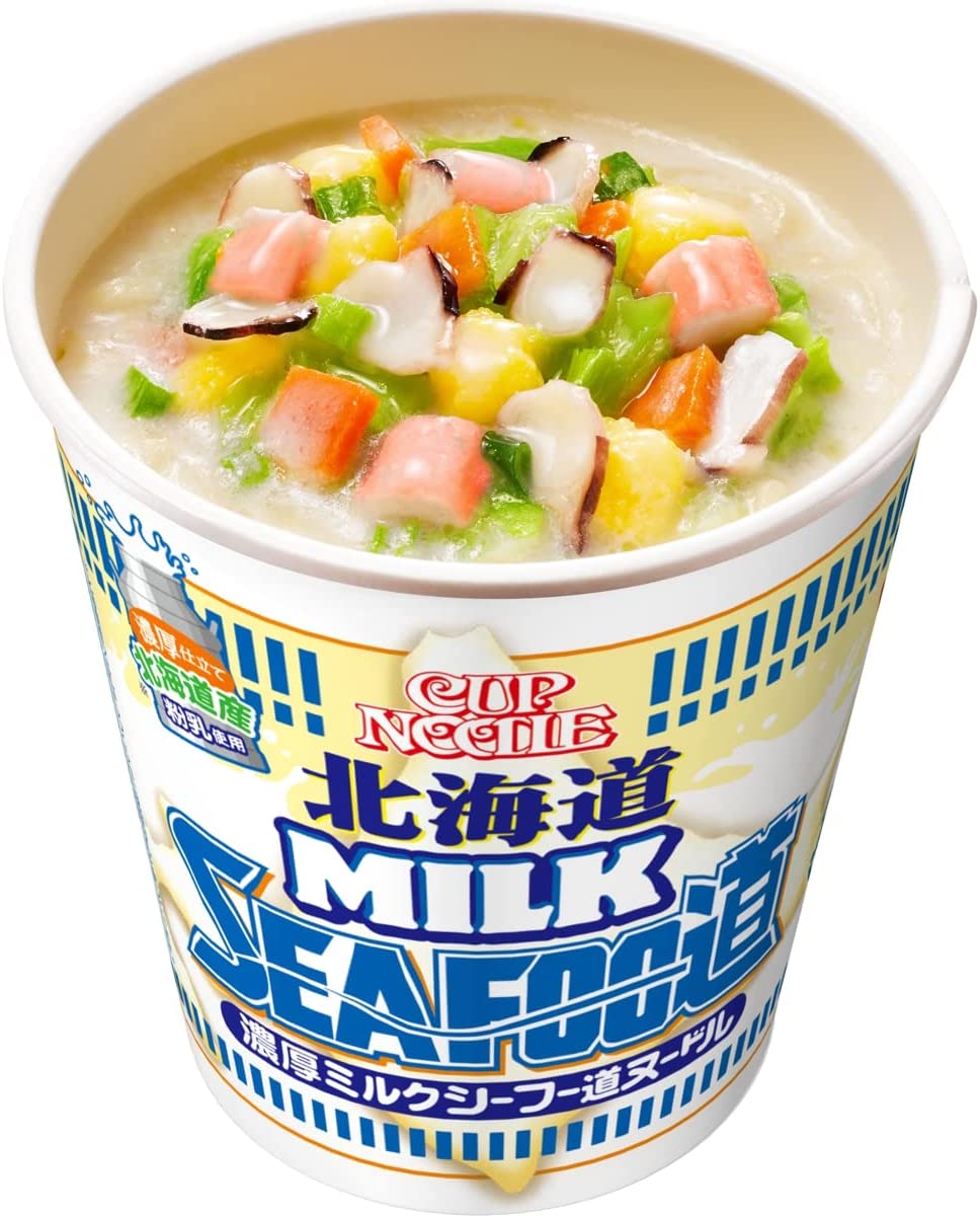 NISSIN CUP NOODLE Ramen Seafood Milk Crab Squid Creamy Instant Soup Japanese 81g