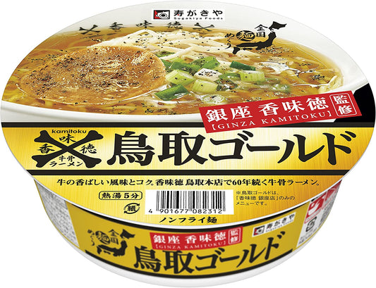 Japanese Noodles Ramen Beef Soy Sauce KAMITOKU Cup Soup Instant SUGAKIYA 109g