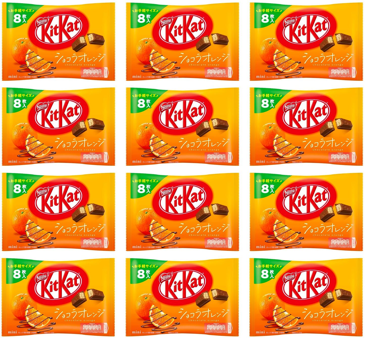 Japanese KitKat Orange Chocolate Crispy Biscuits Candy Sweet Wafers Nestle 102g