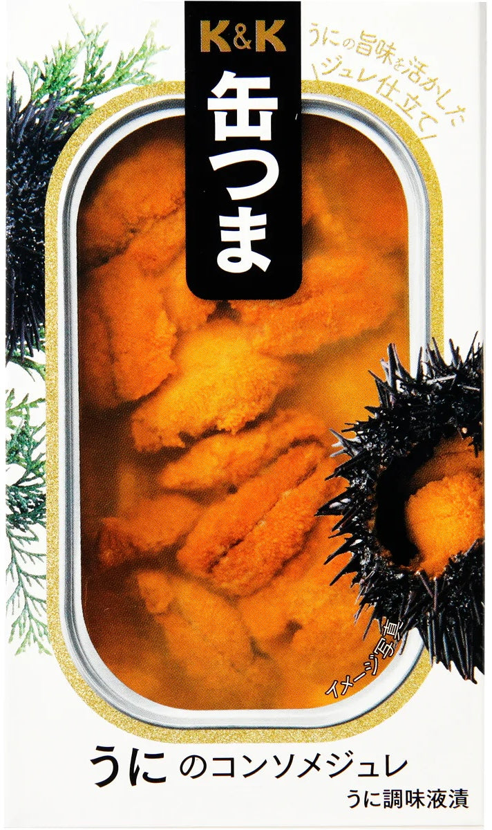 Canned Food Sea Urchin KANTSUMA Uni Consommé Jelly Preserved Snack Japanese 65g