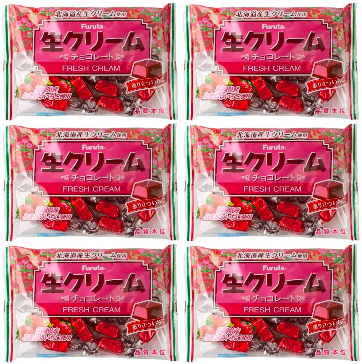 FURUTA Japanese Strawberry Chocolate Fresh Cream Milk Snack Candy Sweet 174g