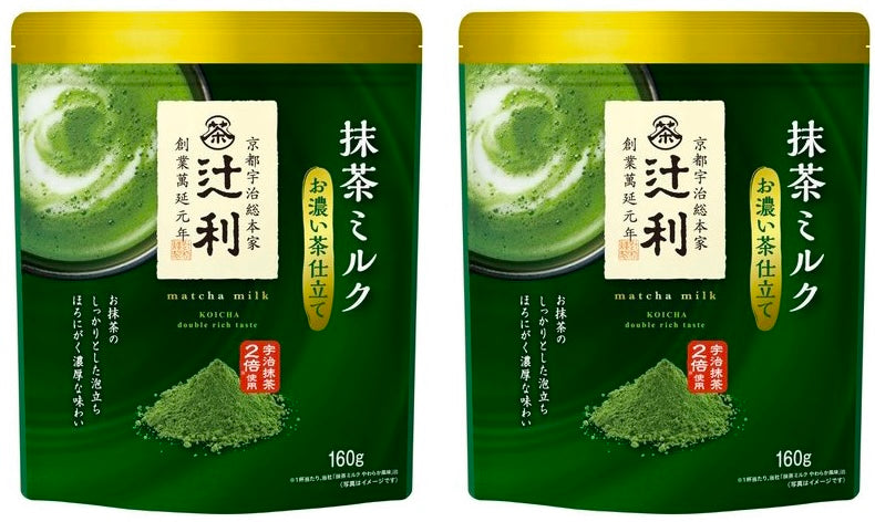 JAPAN TSUJIRI Matcha Milk Green Tea Powder Latte Sweet Cafe Drink UJI KYOTO 160g