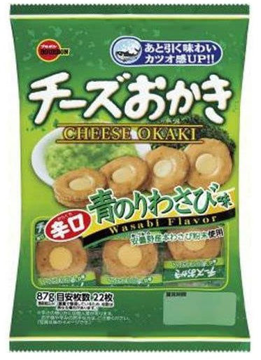 Japanese Rice Cracker Cheese Wasabi Okaki Snack Crisp Seaweed Cream Bourbon 87g